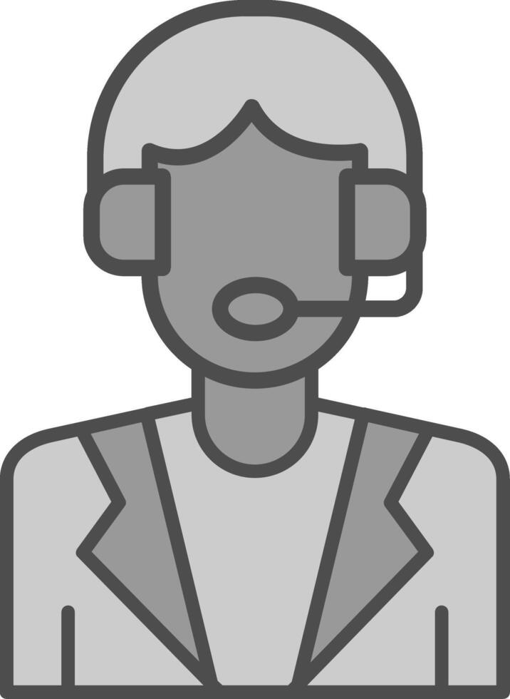 Customer Service Fillay Icon vector