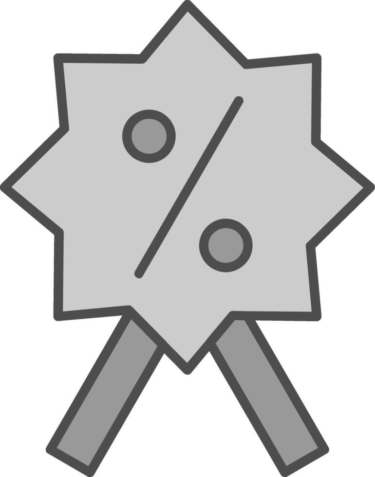 Discount Badge Fillay Icon vector
