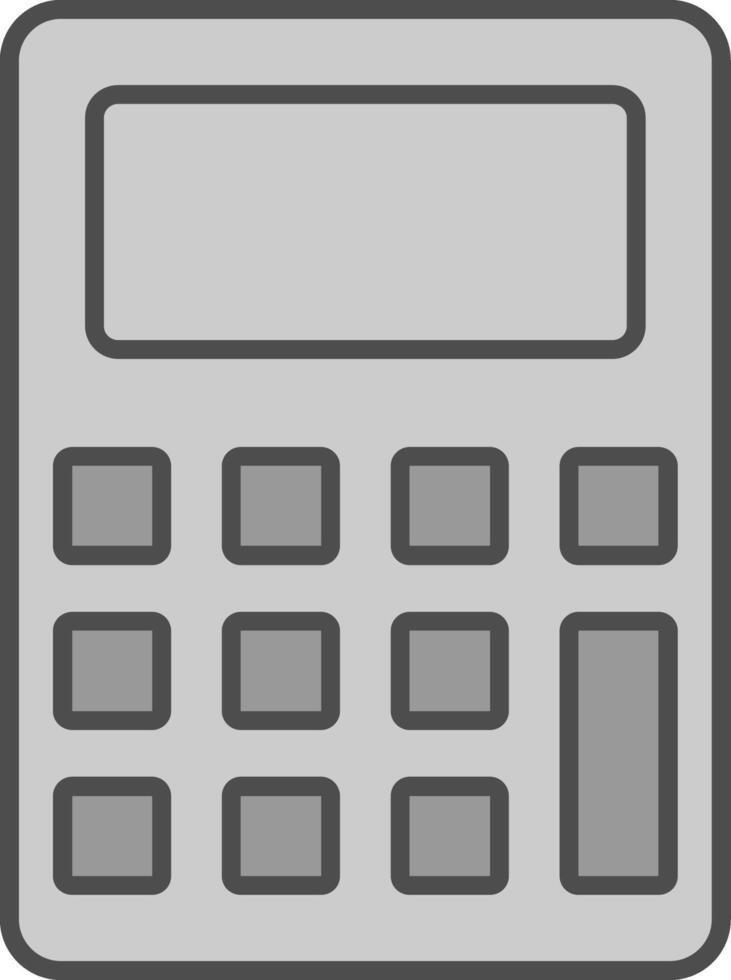 Calculator Fillay Icon vector