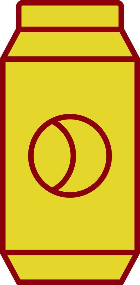 Can Line Two Color Icon vector