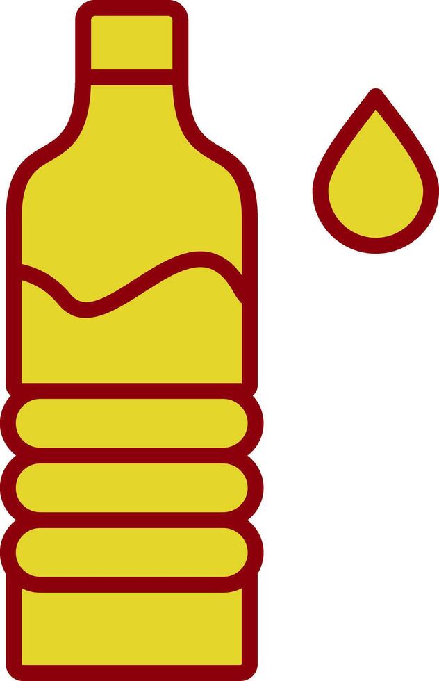 Water Bottle Line Two Color Icon vector