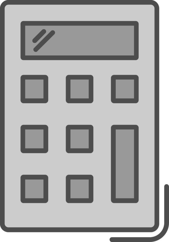 Calculator Fillay Icon vector