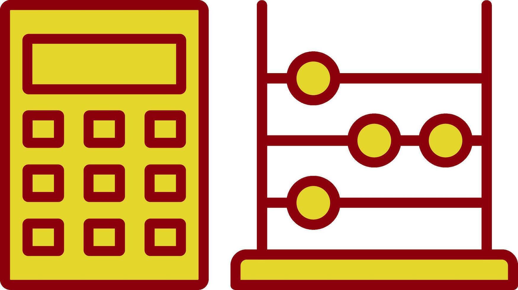 Abacus Line Two Color Icon vector