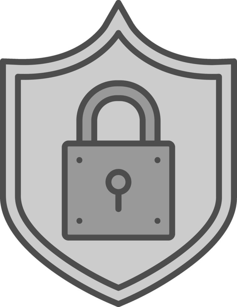 Lock Fillay Icon vector