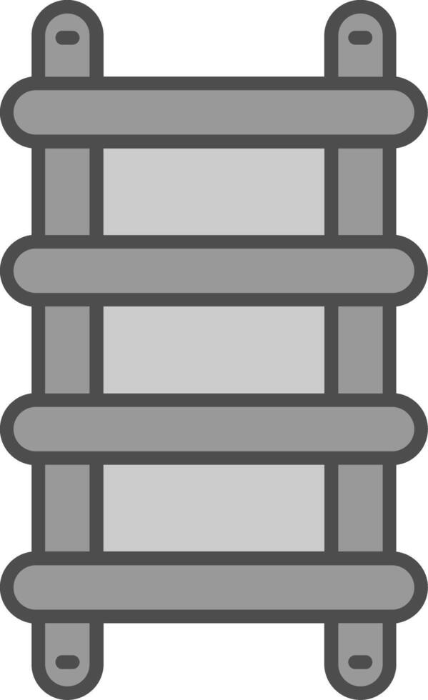 Stepladder Fillay Icon vector