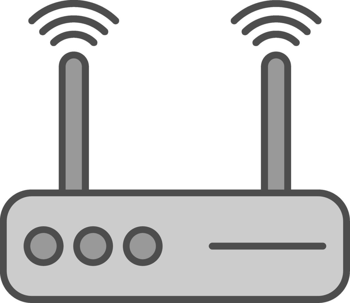 Modem Fillay Icon vector