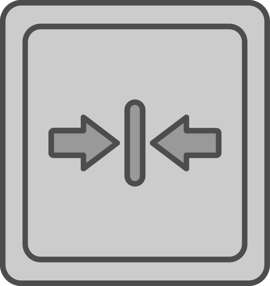 Minimize Fillay Icon vector