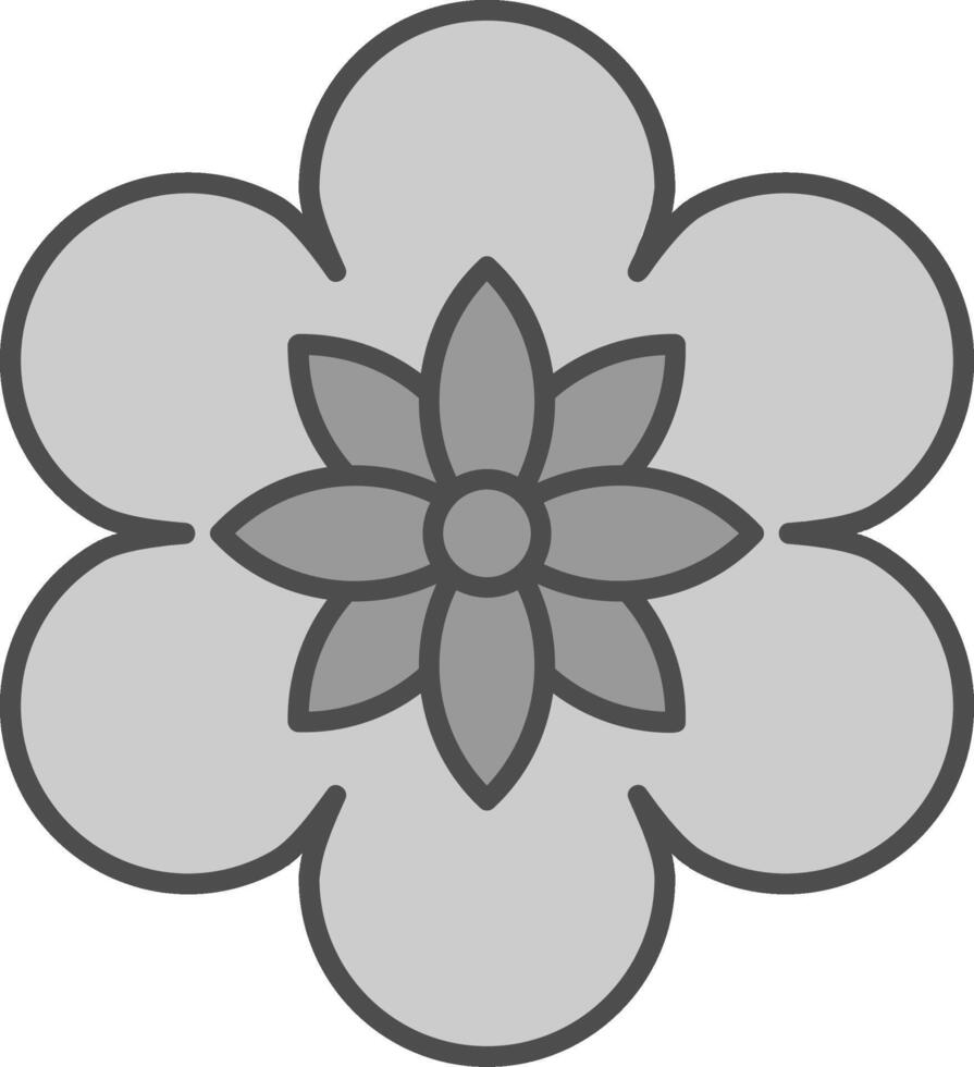 Flower Fillay Icon vector