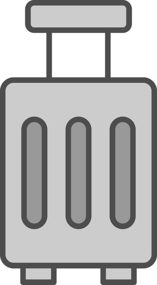Luggage Fillay Icon vector