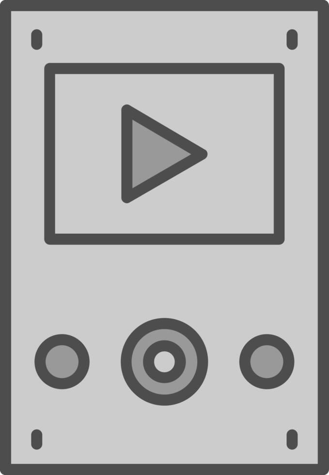 Music Player Fillay Icon vector