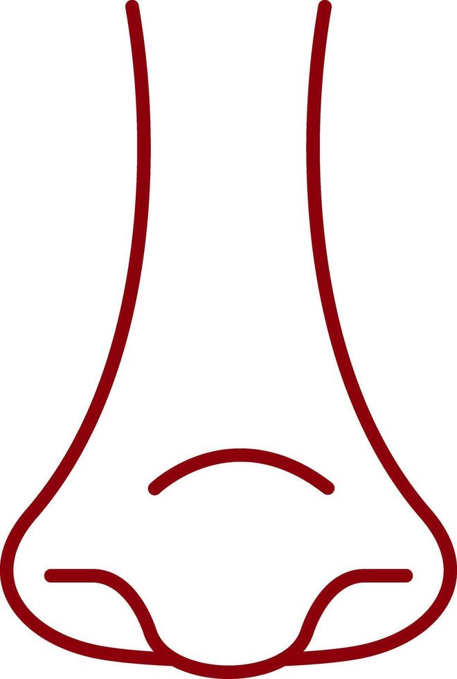 Rhinology Line Two Color Icon vector