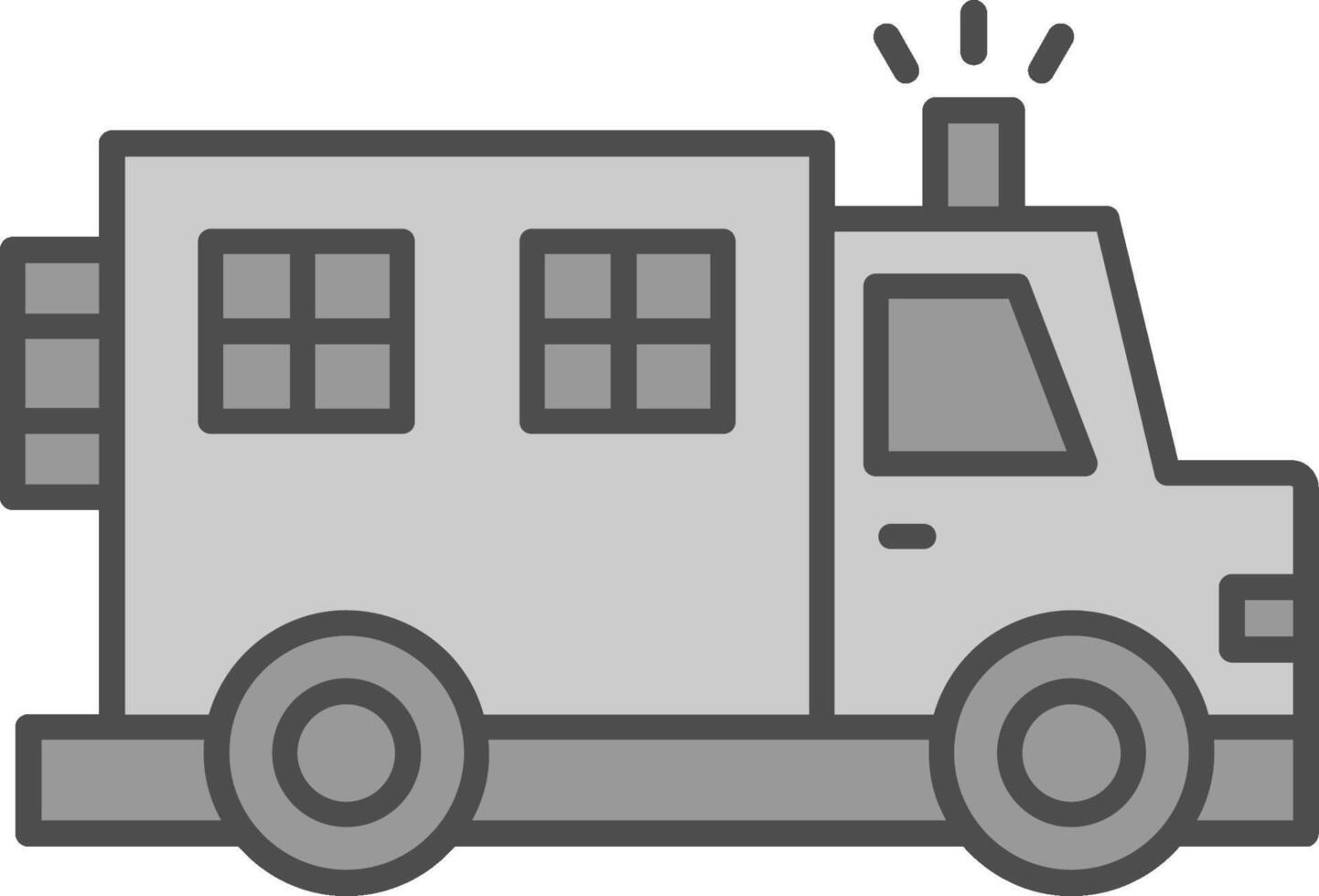 Police Van Fillay Icon vector