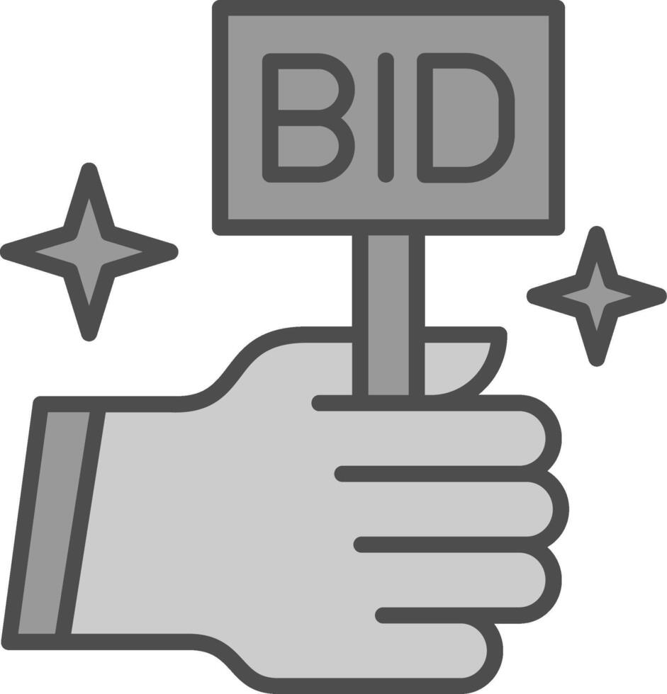 Bid Fillay Icon vector