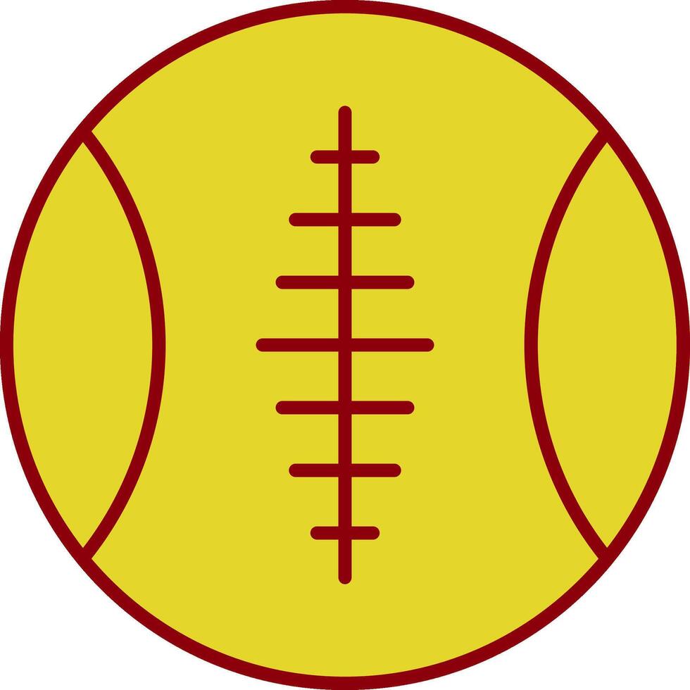 Sports Ball Line Two Color Icon vector