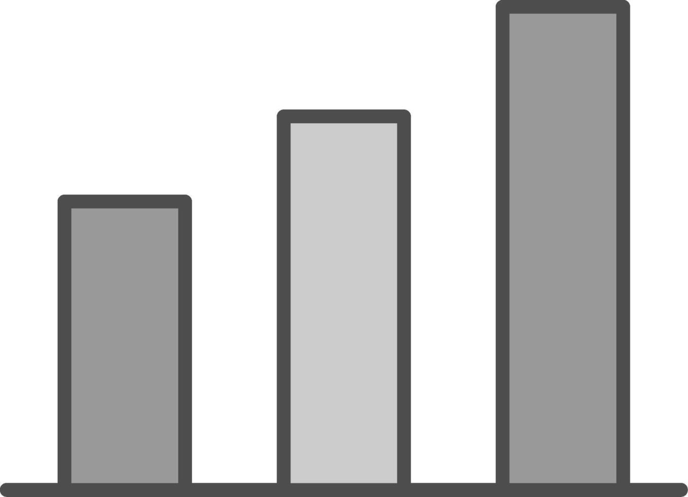 Graph Fillay Icon vector