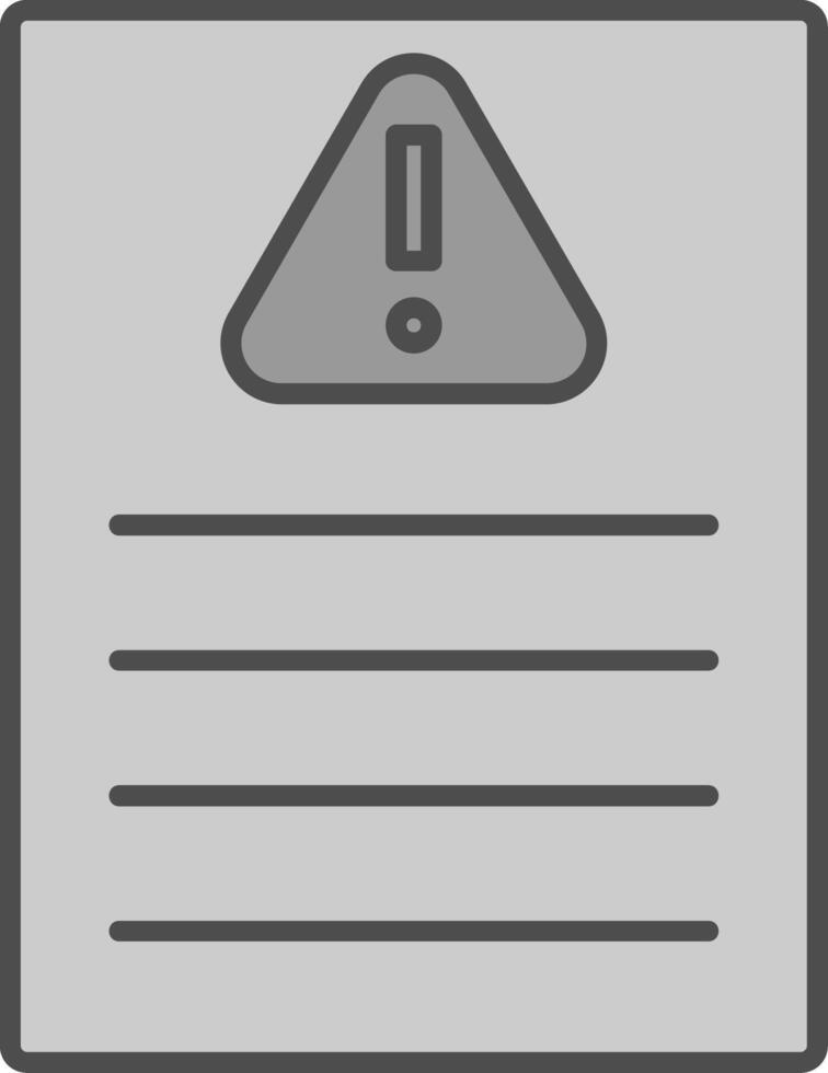 Acceptable Risk Fillay Icon vector