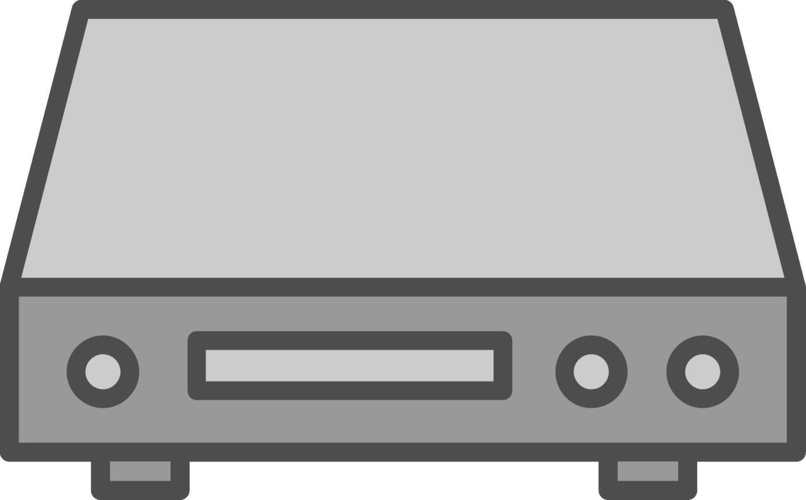 Dvd Player Fillay Icon vector