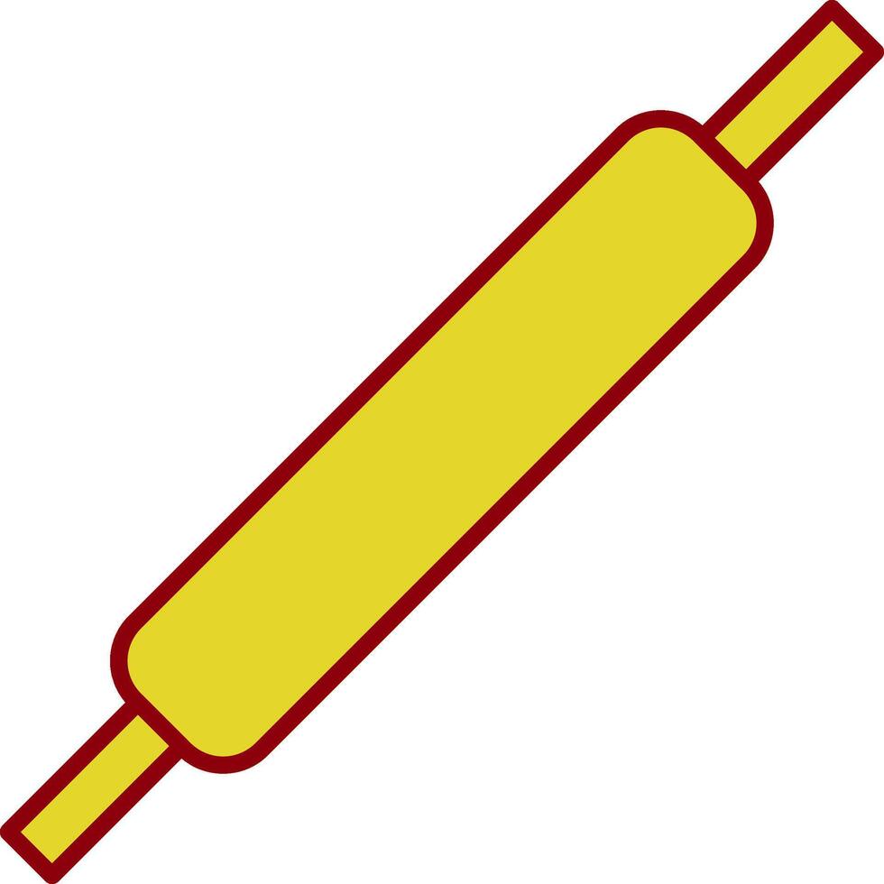 Rolling Pins Line Two Color Icon vector
