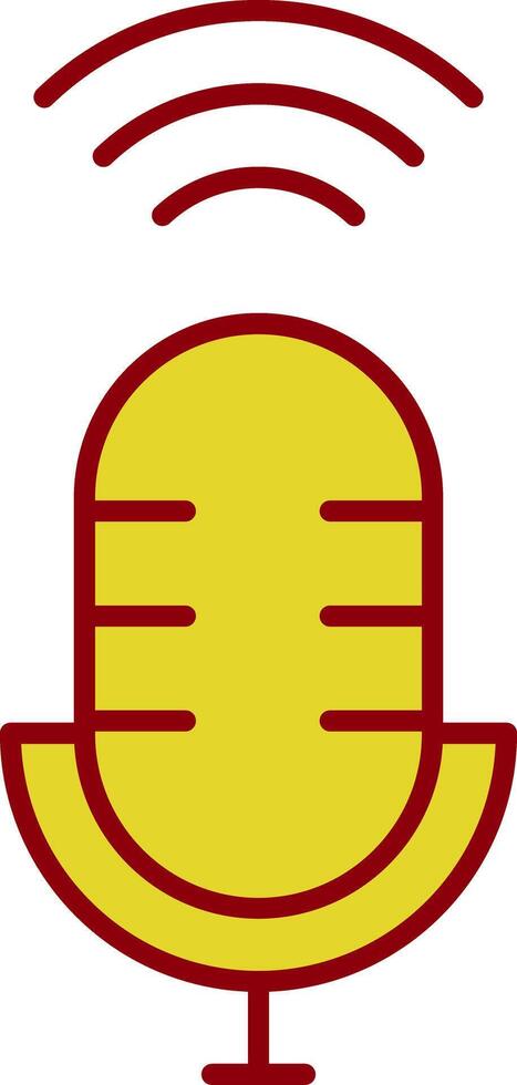 Voice Assistant Line Circle Icon vector