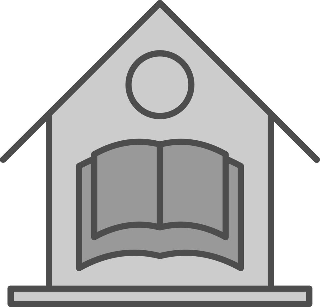 Home School Fillay Icon vector