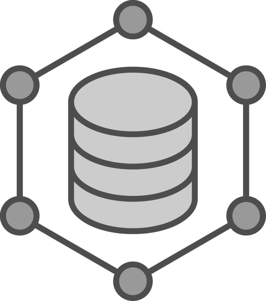 Blockchain Fillay Icon vector