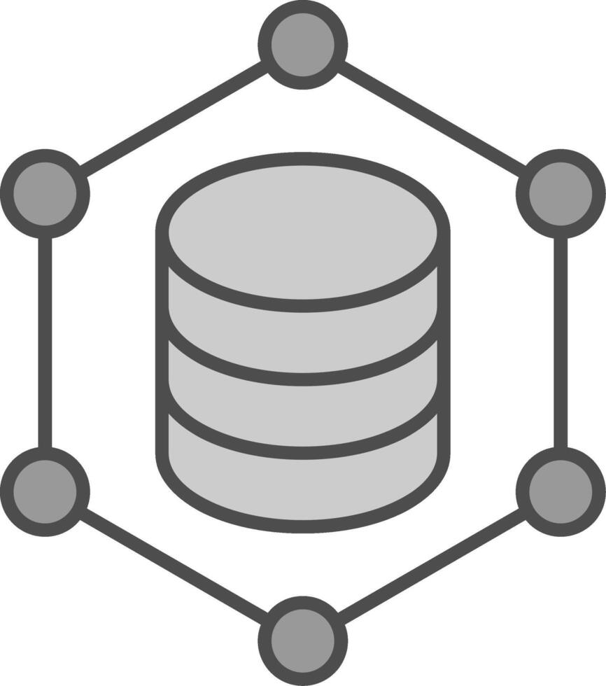 Blockchain Fillay Icon vector