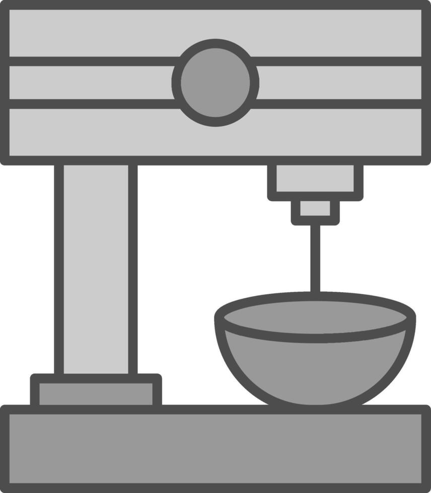 Mixing Machine Fillay Icon vector