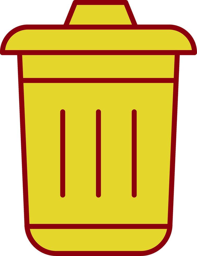 Dustbin Fillay Icon vector