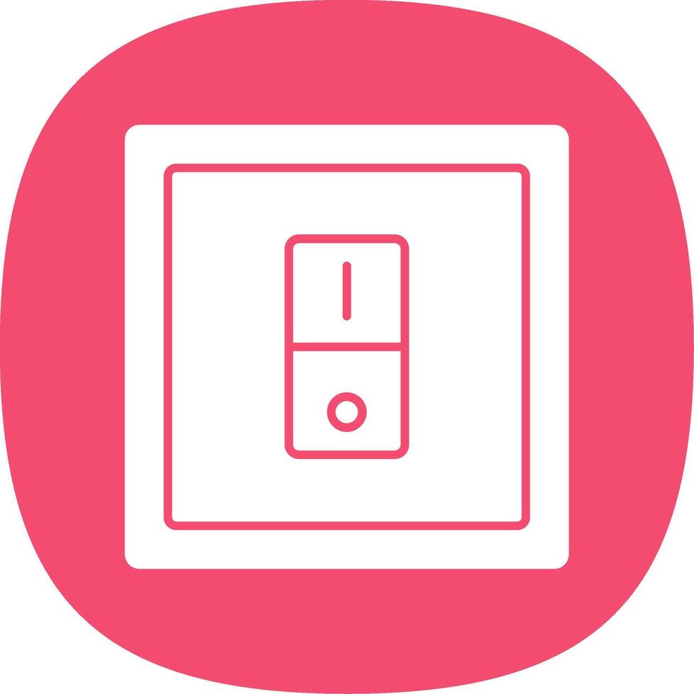 Switcher Glyph Curve Icon vector