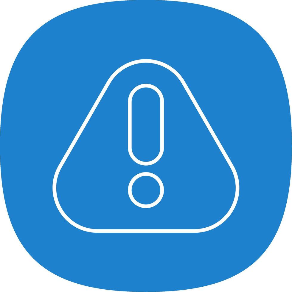 Error Line Curve Icon vector