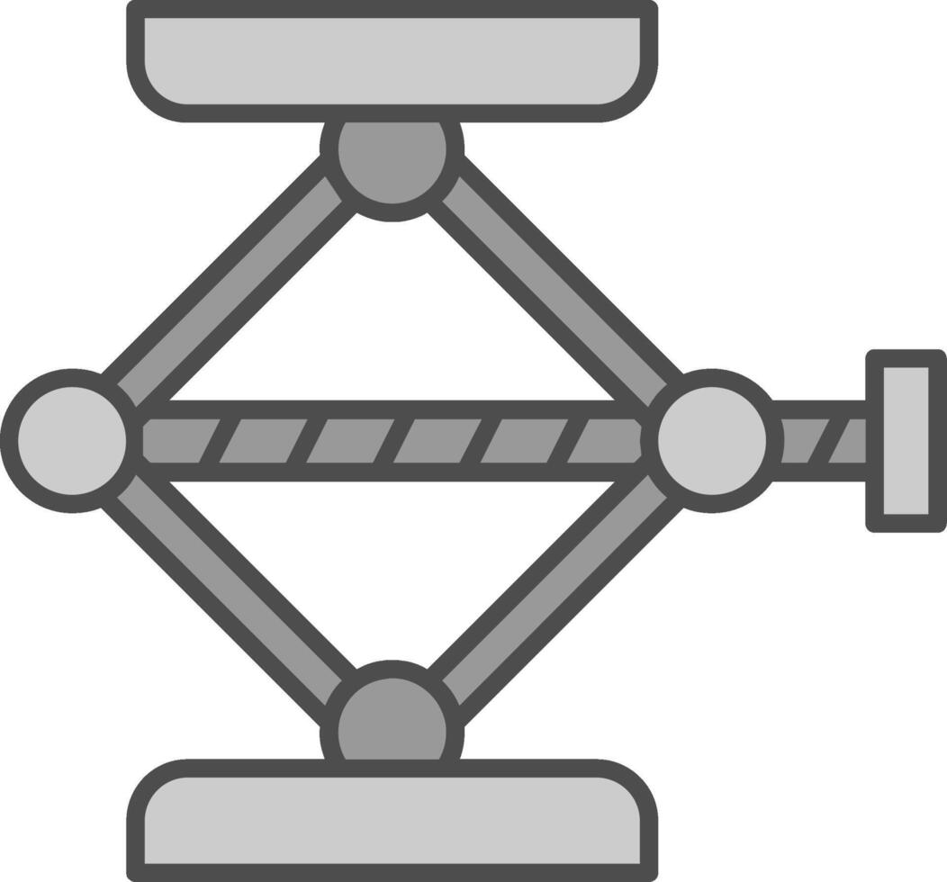 Screw Jack Fillay Icon vector