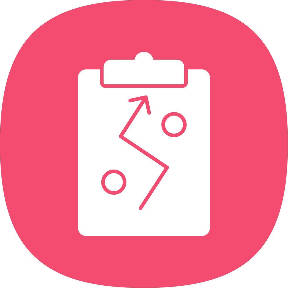 Strategy Glyph Curve Icon vector