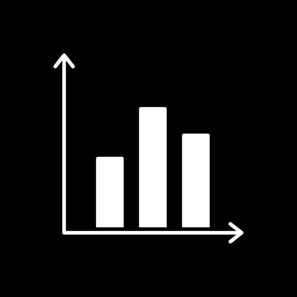 Prediction Glyph Inverted Icon vector