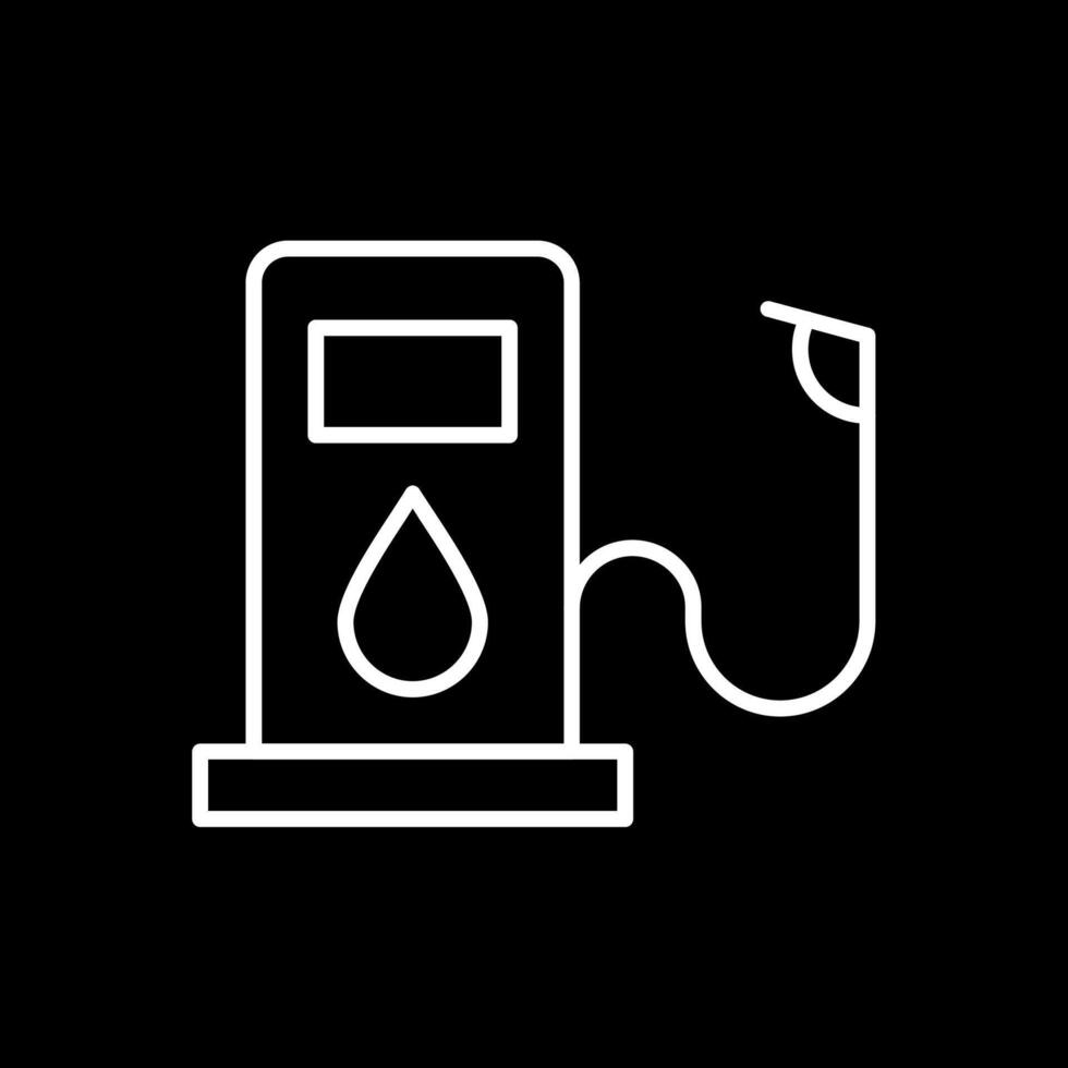 Oil Line Inverted Icon vector