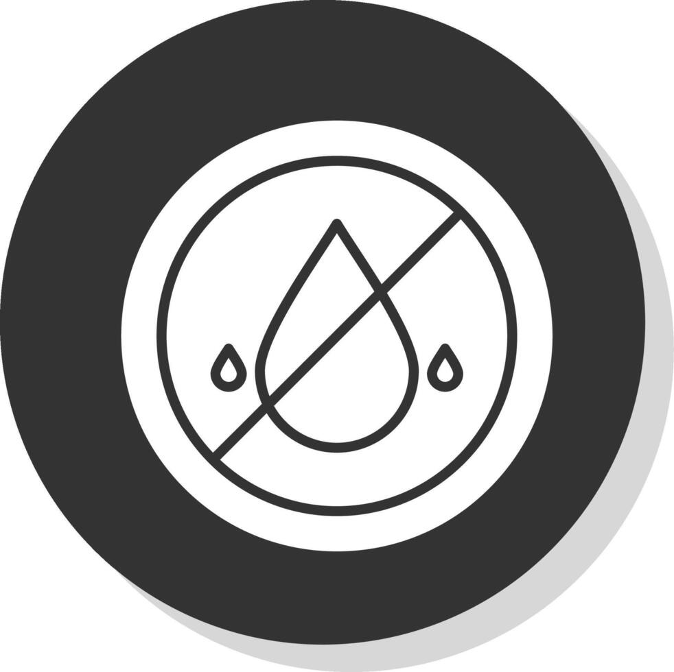 Embargo Glyph Grey Circle Icon vector