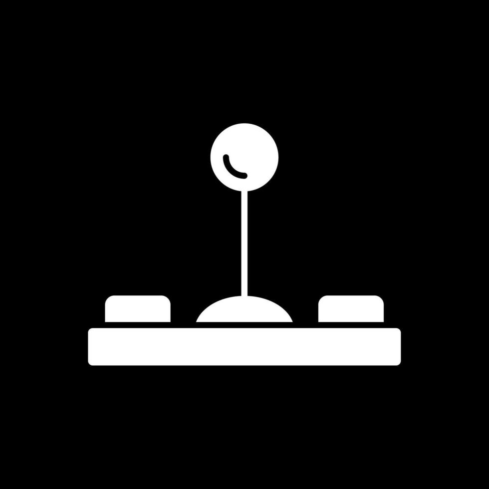 icono de glifo de joystick invertido vector