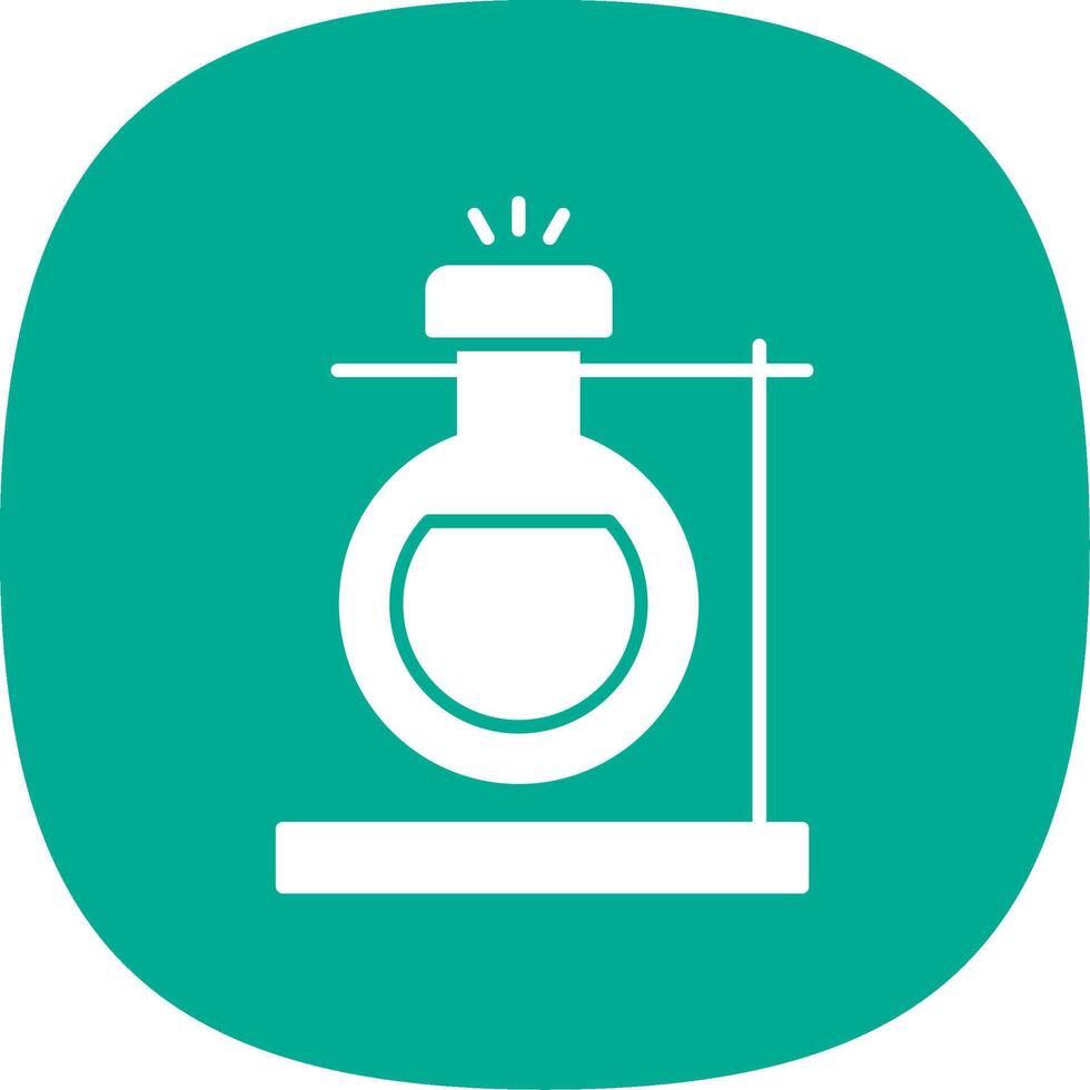 Lab Glyph Curve Icon vector