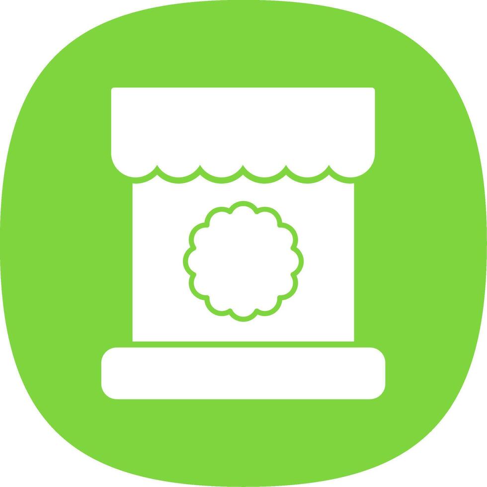 Discount Glyph Curve Icon vector