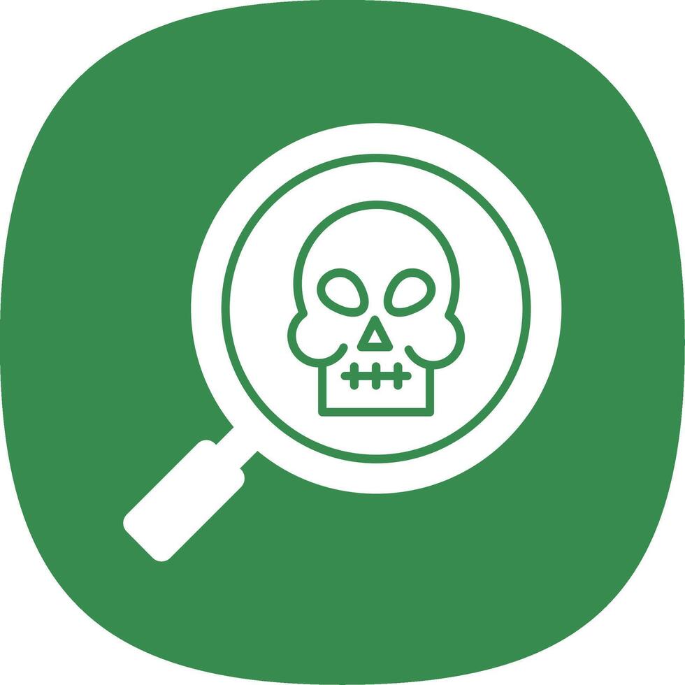 Anthropology Glyph Curve Icon vector