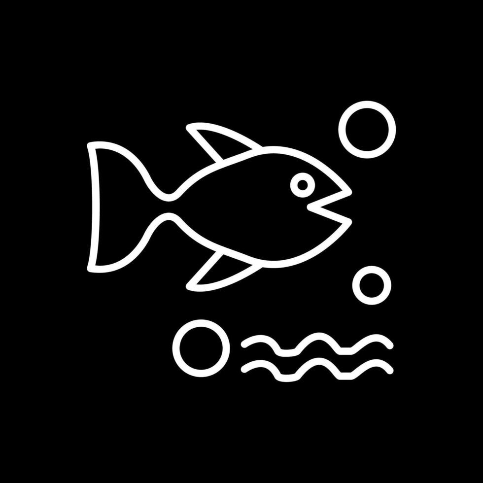 Seafood Line Inverted Icon vector