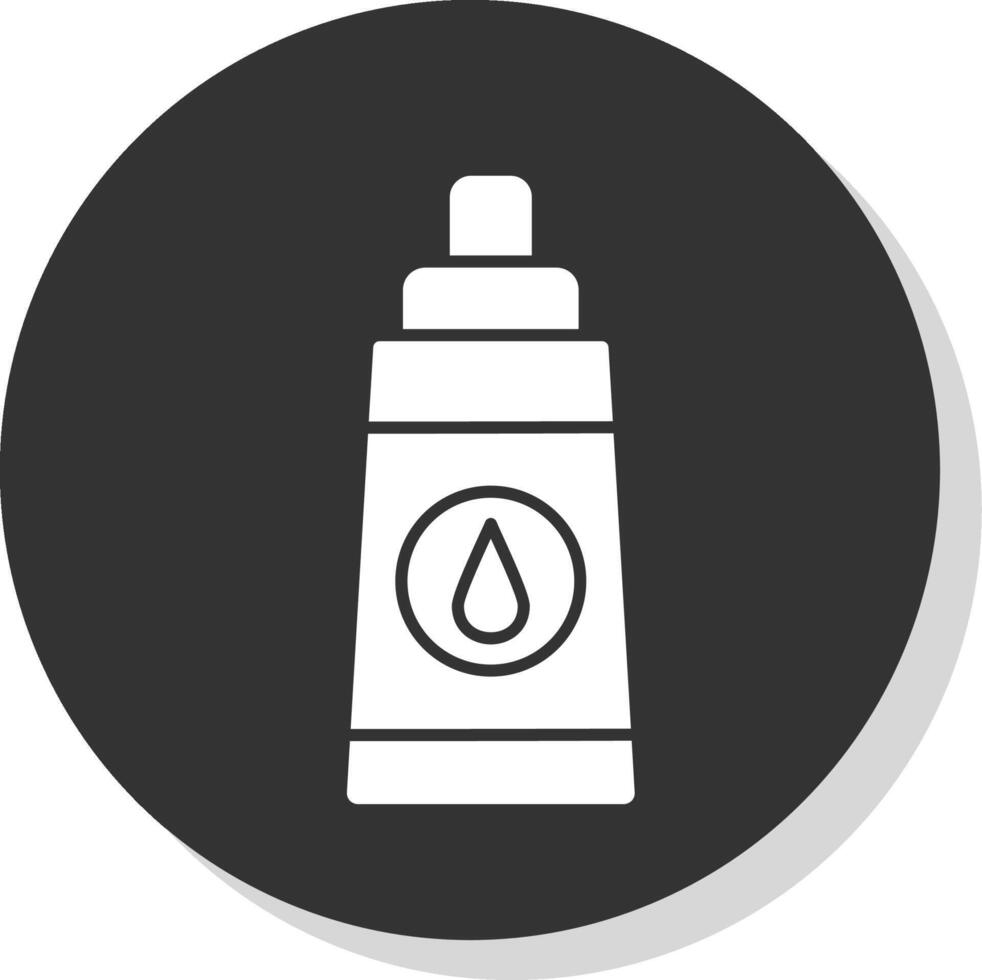 Lubricant Glyph Grey Circle Icon vector