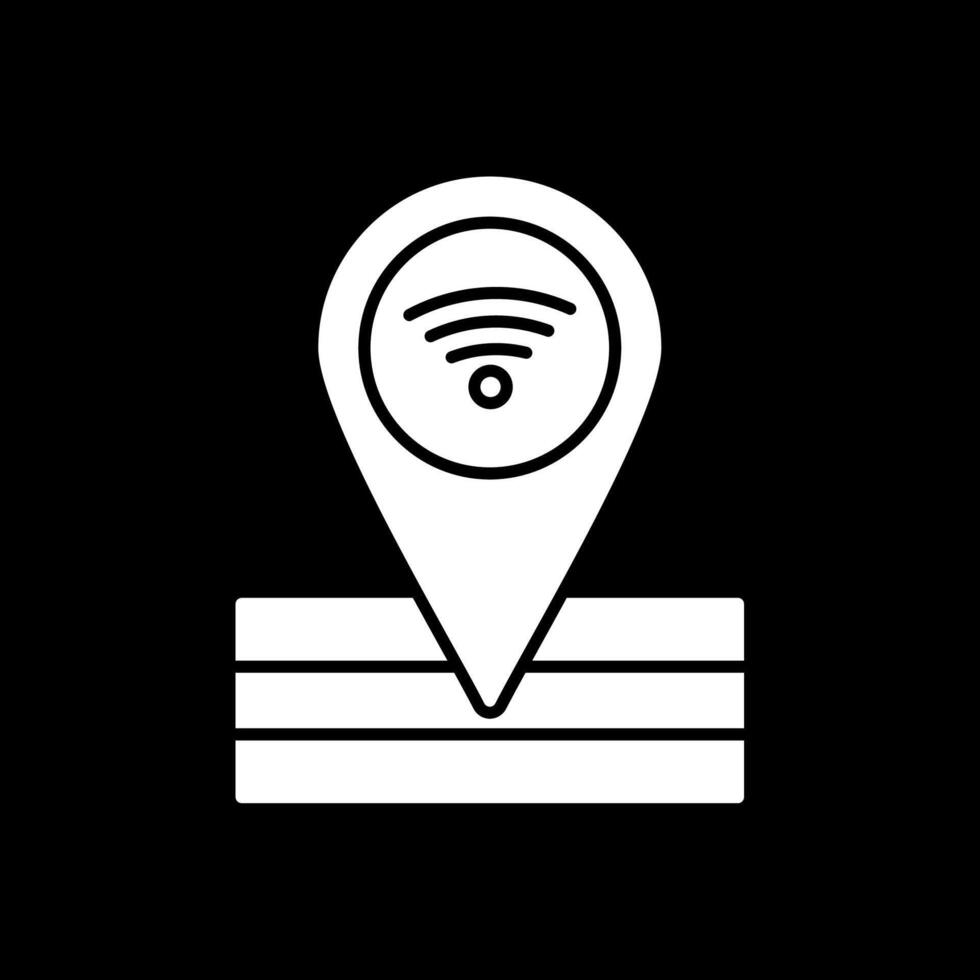 Place Glyph Inverted Icon vector