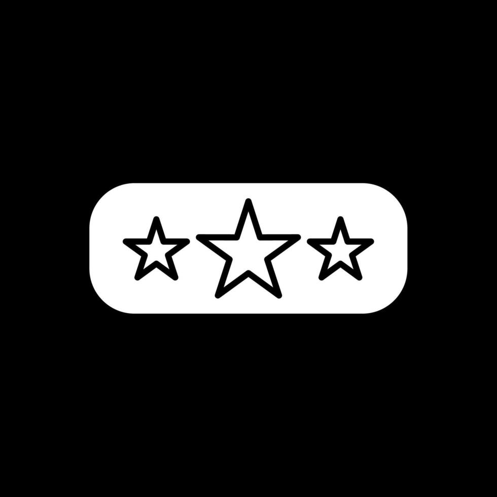Ranking Glyph Inverted Icon vector