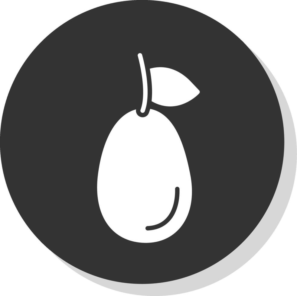 Kumquat Glyph Grey Circle Icon vector