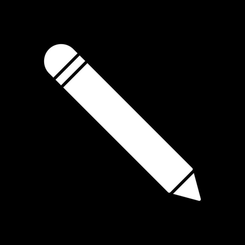 Pen Glyph Inverted Icon vector