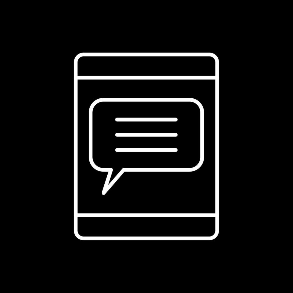 Communication Line Inverted Icon vector