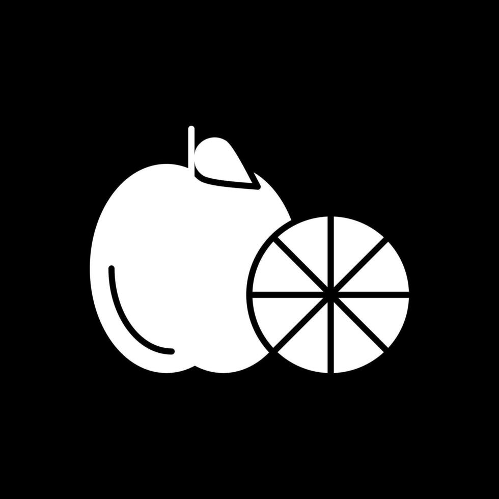 Healthy Eating Glyph Inverted Icon vector