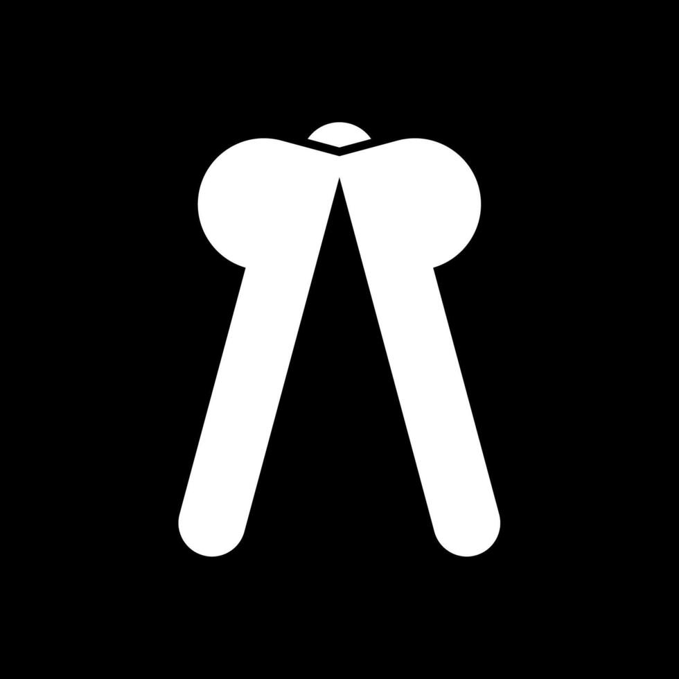 Squeezer Glyph Inverted Icon vector