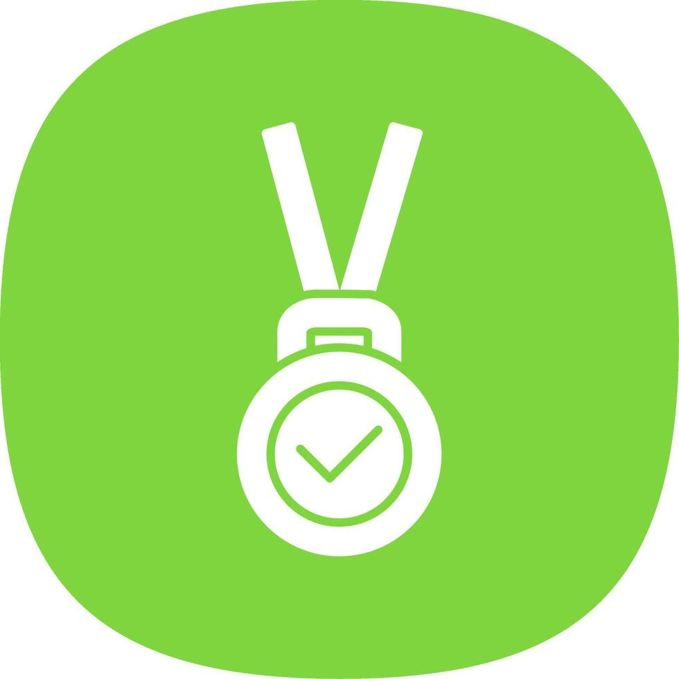 Achievement Glyph Curve Icon vector