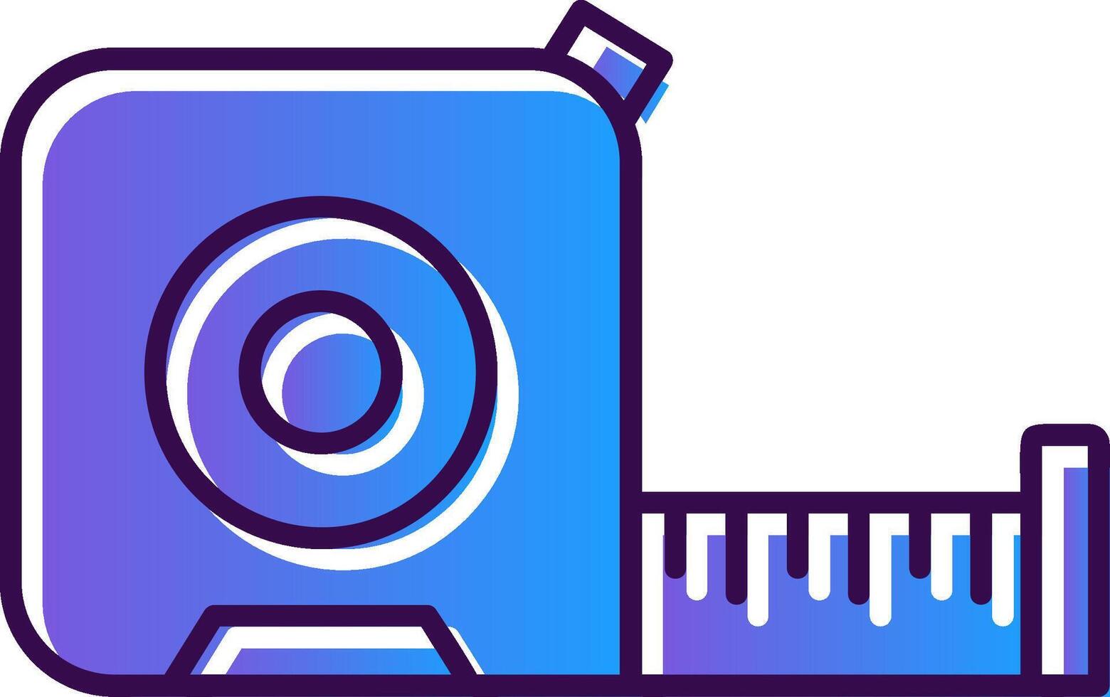 Measuring Gradient Filled Icon vector